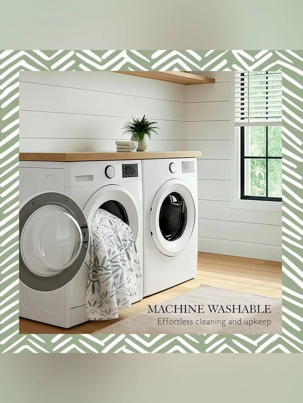 Jessica Simpson Shower Curtain with Rings - NEW